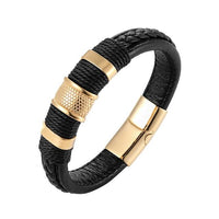 Thumbnail for Classic Multi layer Stainless Steel , hemp &  Braided  Leather Bracelet