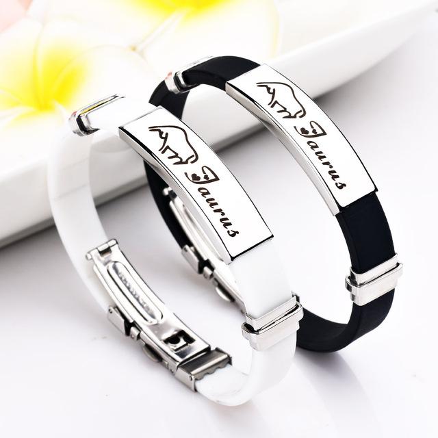 Stylish 12 Constellations Stainless Steel Bracelets