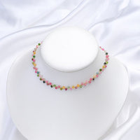 Thumbnail for Handcrafted Natural Stones 'STRENGTH' Choker Necklace with Sterling Silver