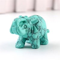 Thumbnail for NATURAL STONE CARVED ELEPHANT REIKI CRYSTAL