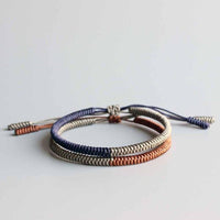 Thumbnail for Tibetan Buddhist Blessed  Knots Rope Bracelets Energy Set