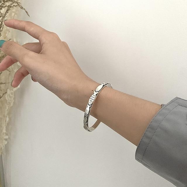 THAI SILVER Knot Bracelet + Fish Bangle- SAVE BIG with the 2pc SET!