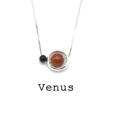 925 Sterling silver SOLAR SYSTEM  Necklace- Choose your Fav PLANET!