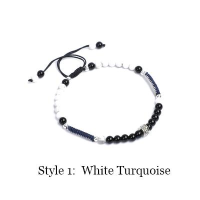 Natural Onyx Black Obsidian Minimalist Bracelet (4 Styles)