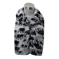 Thumbnail for Elephant Print Voile Scarf