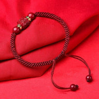 Thumbnail for Purple Cinnabar Tibetan 6 SYLLABLE Mantra Bracelet