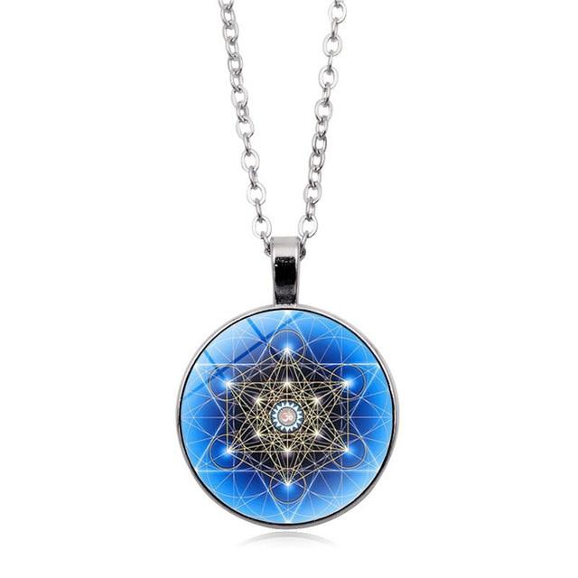 Sacred Geometry  Glowing Pendant Necklace