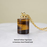 Thumbnail for Comforting Essential Oil Natural Stone Perfume Necklace - 5 Stone Choices