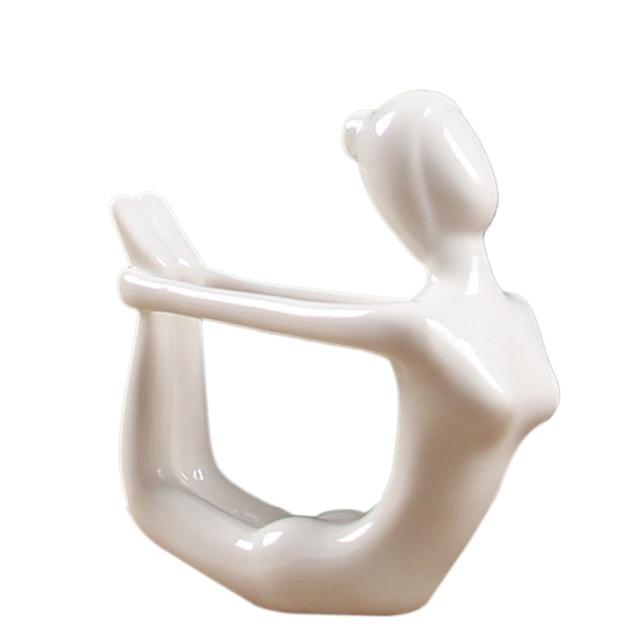 Abstract Glazed Ceramic YOGA Figurine- 12 Poses Available-BUY 2, GET a 3RD FREE!