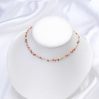 Thumbnail for Handcrafted Natural Stones 'STRENGTH' Choker Necklace with Sterling Silver