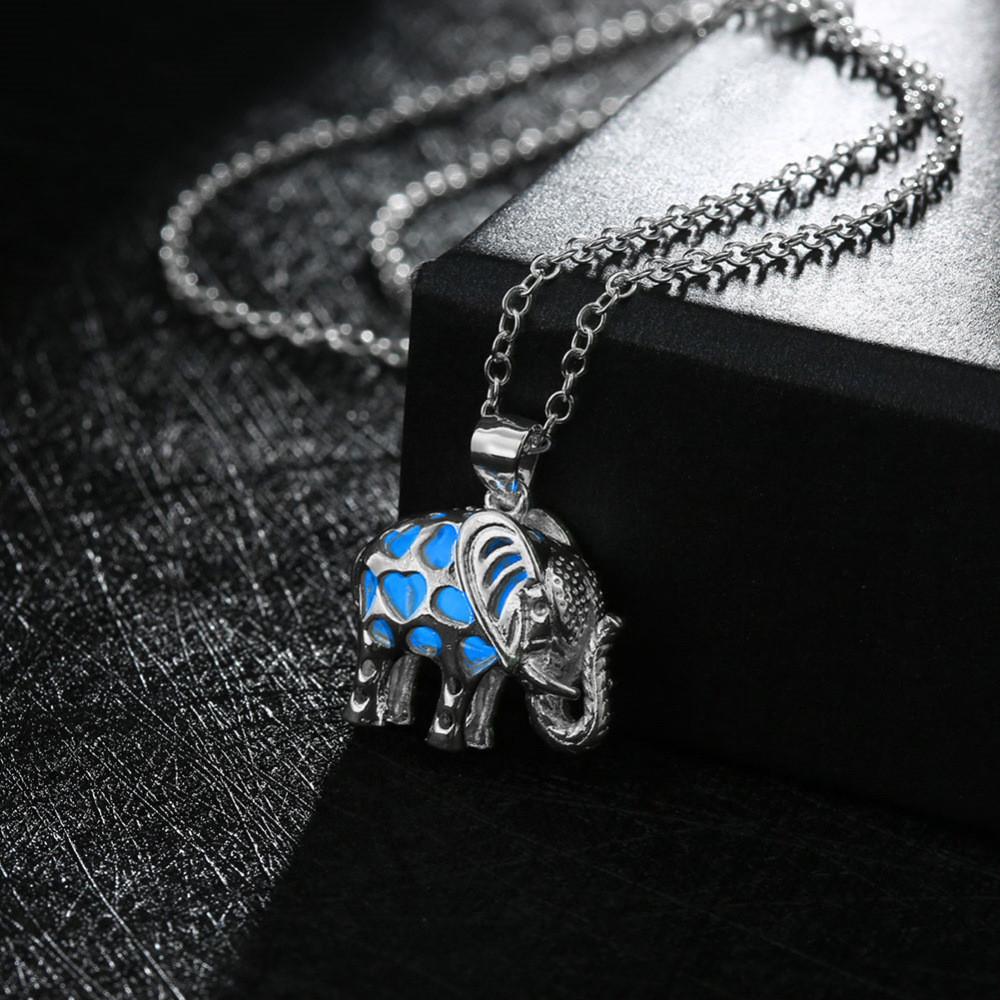 Glow Elephant  Necklace