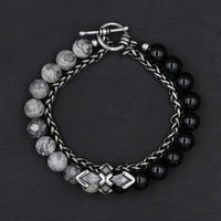 Thumbnail for Stainless Steel & Natural Stone Cross Bracelet