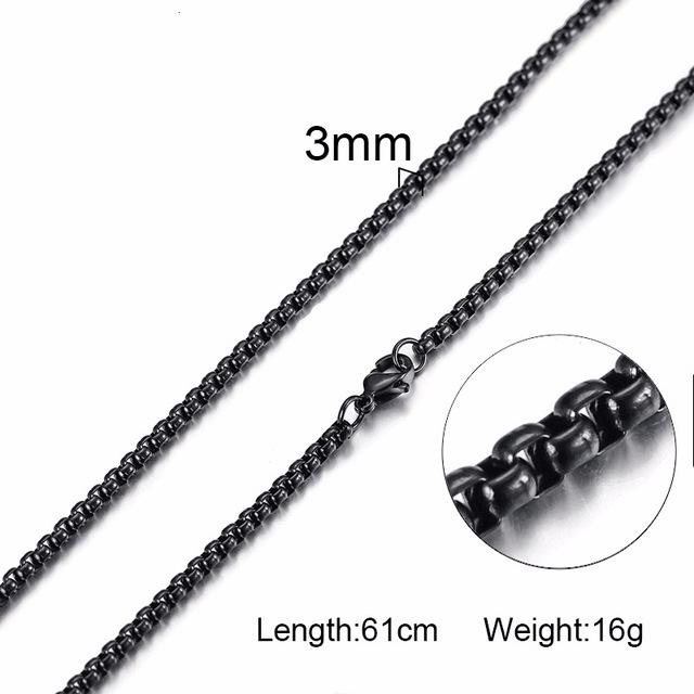 3mm Men's CLASSIC DUDE Stainless Steel & 18k Plated Steel Curved Box Chain Necklace