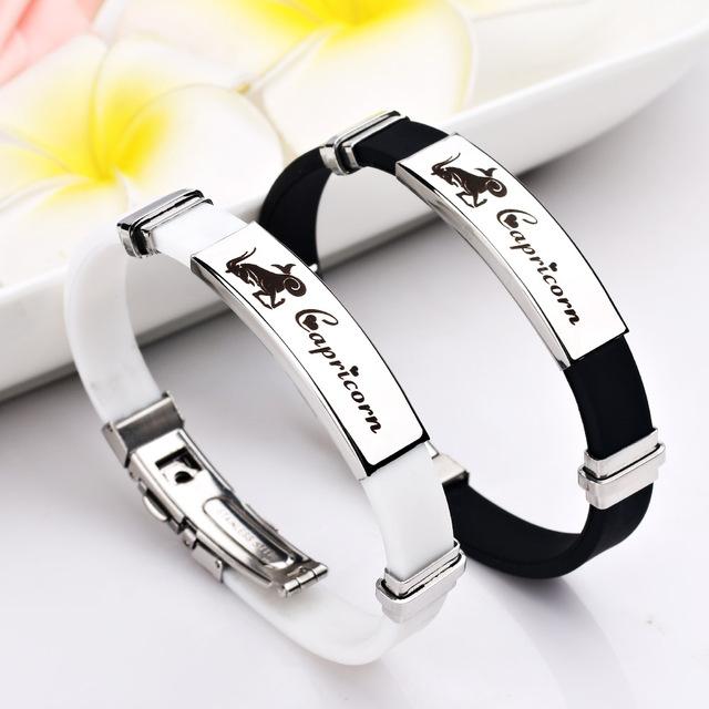 Stylish 12 Constellations Stainless Steel Bracelets