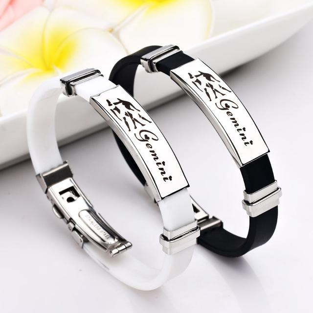 Stylish 12 Constellations Stainless Steel Bracelets