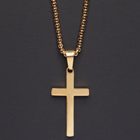 Thumbnail for Men's Minimalistic Stainless Steel Cross Necklace