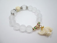 Thumbnail for Crystal Elephant Matte Stone Bead Bracelet