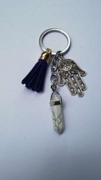 Thumbnail for Healing Crystals and Hand of Fatima Keychain