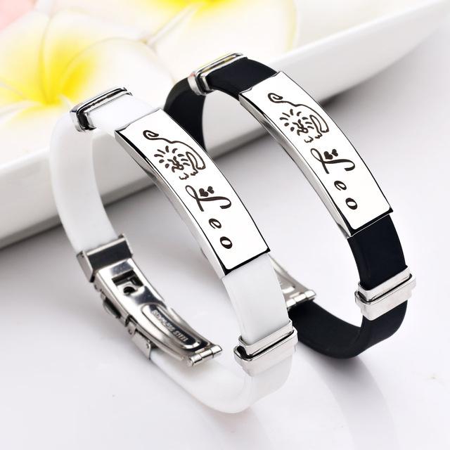 Stylish 12 Constellations Stainless Steel Bracelets