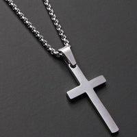 Thumbnail for Men's Minimalistic Stainless Steel Cross Necklace