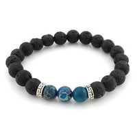 Thumbnail for Obsidian and  Lava Stone Healing and Meditation Bracelet