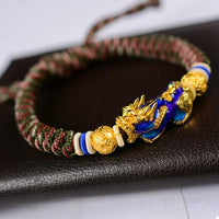 Thumbnail for Thermochromic PIXIU FENG SHUI ABUNDANCE Attracting Rope Bracelet