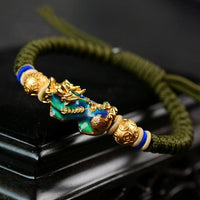 Thumbnail for Thermochromic PIXIU FENG SHUI ABUNDANCE Attracting Rope Bracelet