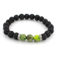 Thumbnail for Obsidian and  Lava Stone Healing and Meditation Bracelet