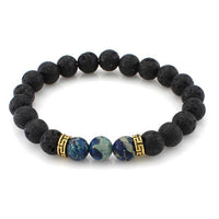 Thumbnail for Obsidian and  Lava Stone Healing and Meditation Bracelet