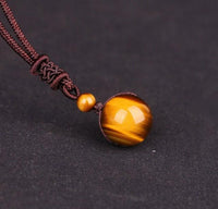 Thumbnail for Knotted Rope Natural  Stone Balance and Healing Necklace