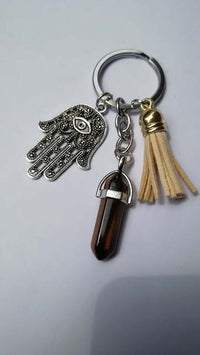 Thumbnail for Healing Crystals and Hand of Fatima Keychain