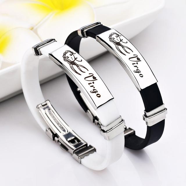 Stylish 12 Constellations Stainless Steel Bracelets