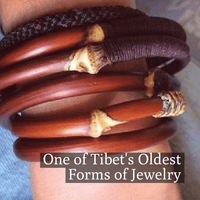 Thumbnail for TIBETAN Caulis Spatholobi Vine-Hand Made NATURAL HEALTH GIVING BANGLE