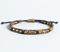 Thumbnail for Handmade Ethnic Tibetan Waterproof Wax & Copper Bead 'RESOLVE' Lucky Rope Bracelet