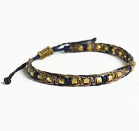 Thumbnail for Handmade Ethnic Tibetan Waterproof Wax & Copper Bead 'RESOLVE' Lucky Rope Bracelet