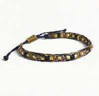 Thumbnail for Handmade Ethnic Tibetan Waterproof Wax & Copper Bead 'RESOLVE' Lucky Rope Bracelet