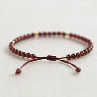 Thumbnail for Weave Red String Garnet Bracelet for Career Success