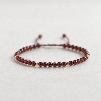 Thumbnail for Weave Red String Garnet Bracelet for Career Success