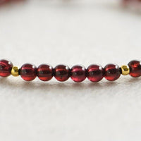 Thumbnail for Weave Red String Garnet Bracelet for Career Success