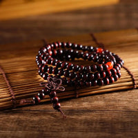 Thumbnail for Balance and Harmony Natural Wood 108 Bead Mala YourSoulPlace