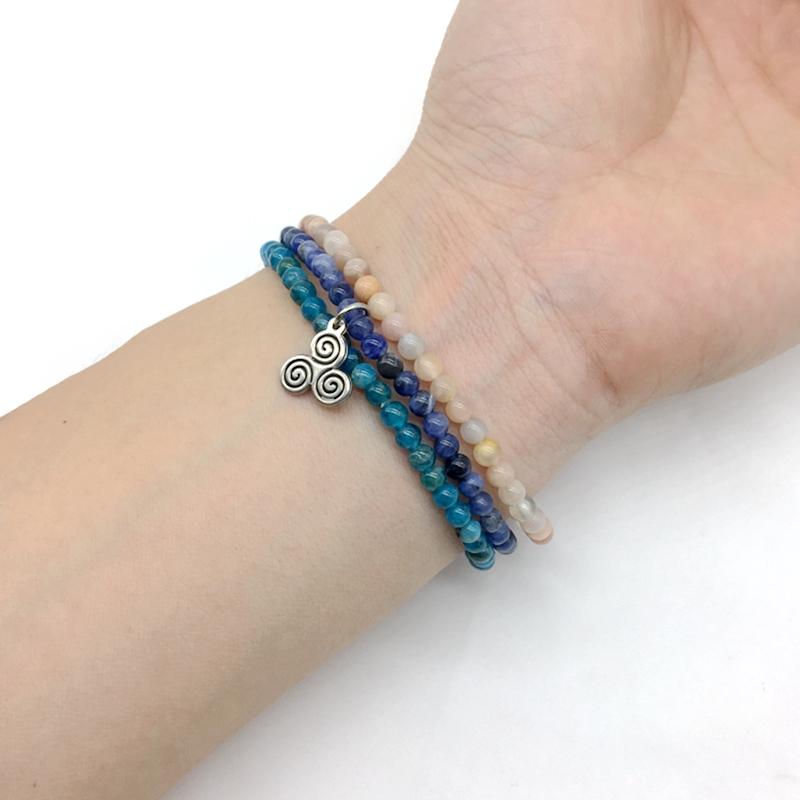 WEIGHT LOSS MOTIVATORS -Apatite,Sunstone & Sodalite- 3/pc  *MIGHTY MINIS*  Healing Energy Stone Bracelets