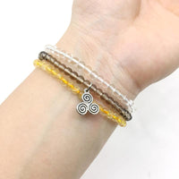 Thumbnail for BALANCE & POSITIVITY-Smoky Quartz,Clear Quartz & Citrine- 3/pc  