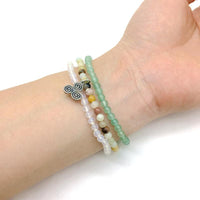 Thumbnail for HARMONY & HEALING-Green Aventurine,Amazonite & Snow Quartz- 3/pc  