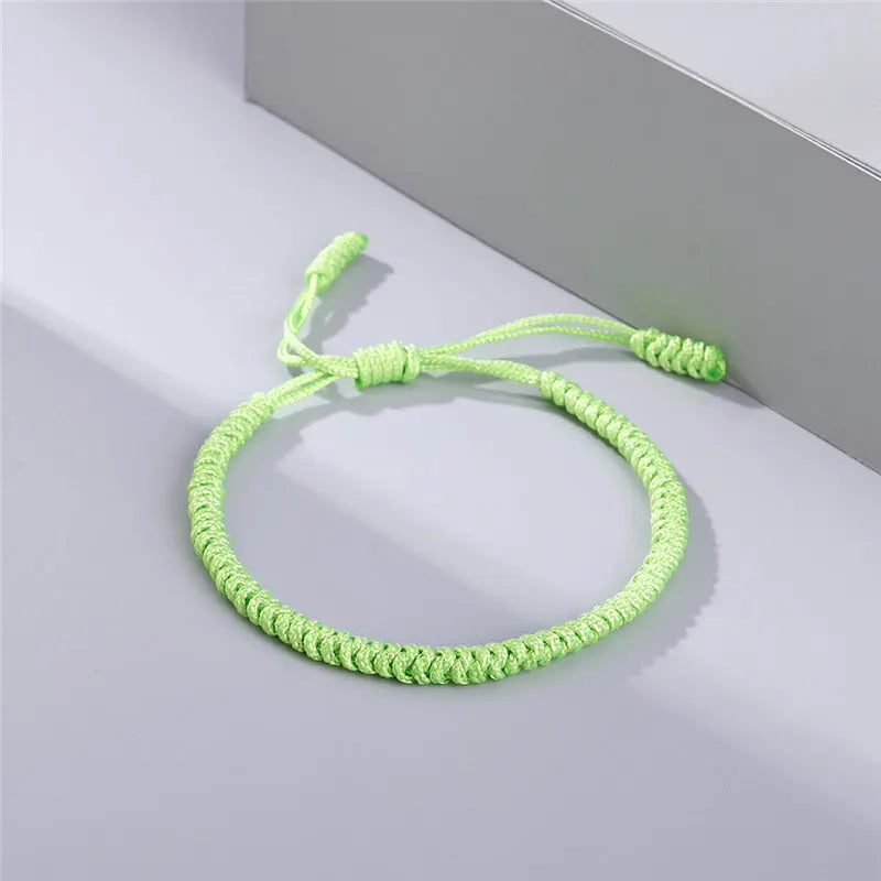 "Colors of Life" Lucky Handmade Buddhist Knots Rope Bracelet YourSoulPlace.com