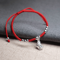 Thumbnail for Sterling Silver PI XIU & Red Rope LUCK ATTRACTION Bracelet