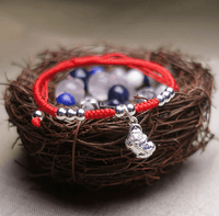 Thumbnail for Sterling Silver PI XIU & Red Rope LUCK ATTRACTION Bracelet