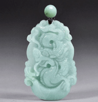 Thumbnail for 2024 - Year of The DRAGON ! Carved Natural Burmese Jadeite Necklace - Choose your Animal!