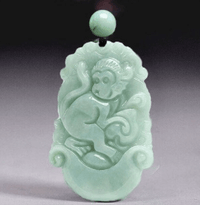 Thumbnail for 2024 - Year of The DRAGON ! Carved Natural Burmese Jadeite Necklace - Choose your Animal!