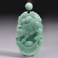 Thumbnail for 2024 - Year of The DRAGON ! Carved Natural Burmese Jadeite Necklace - Choose your Animal!