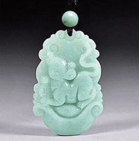 Thumbnail for 2024 - Year of The DRAGON ! Carved Natural Burmese Jadeite Necklace - Choose your Animal!